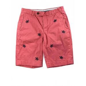 Brooks Brothers Men's Bermuda Shorts W30 - Red with Embroidered Turtles